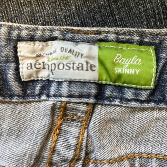 Aeropostale Bayla Skinny Jeans Size 3/4 - Picture 5 of 7